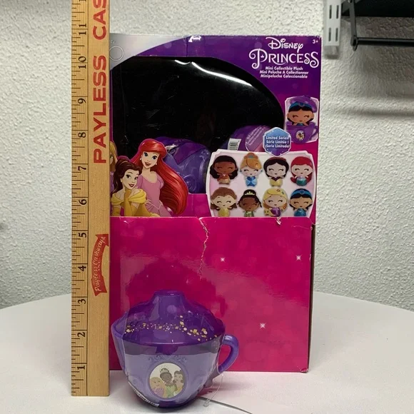 12PK Disney 100 Princess ~ Surprise Mini Collectible Plush ~ Tea Pot SEA…